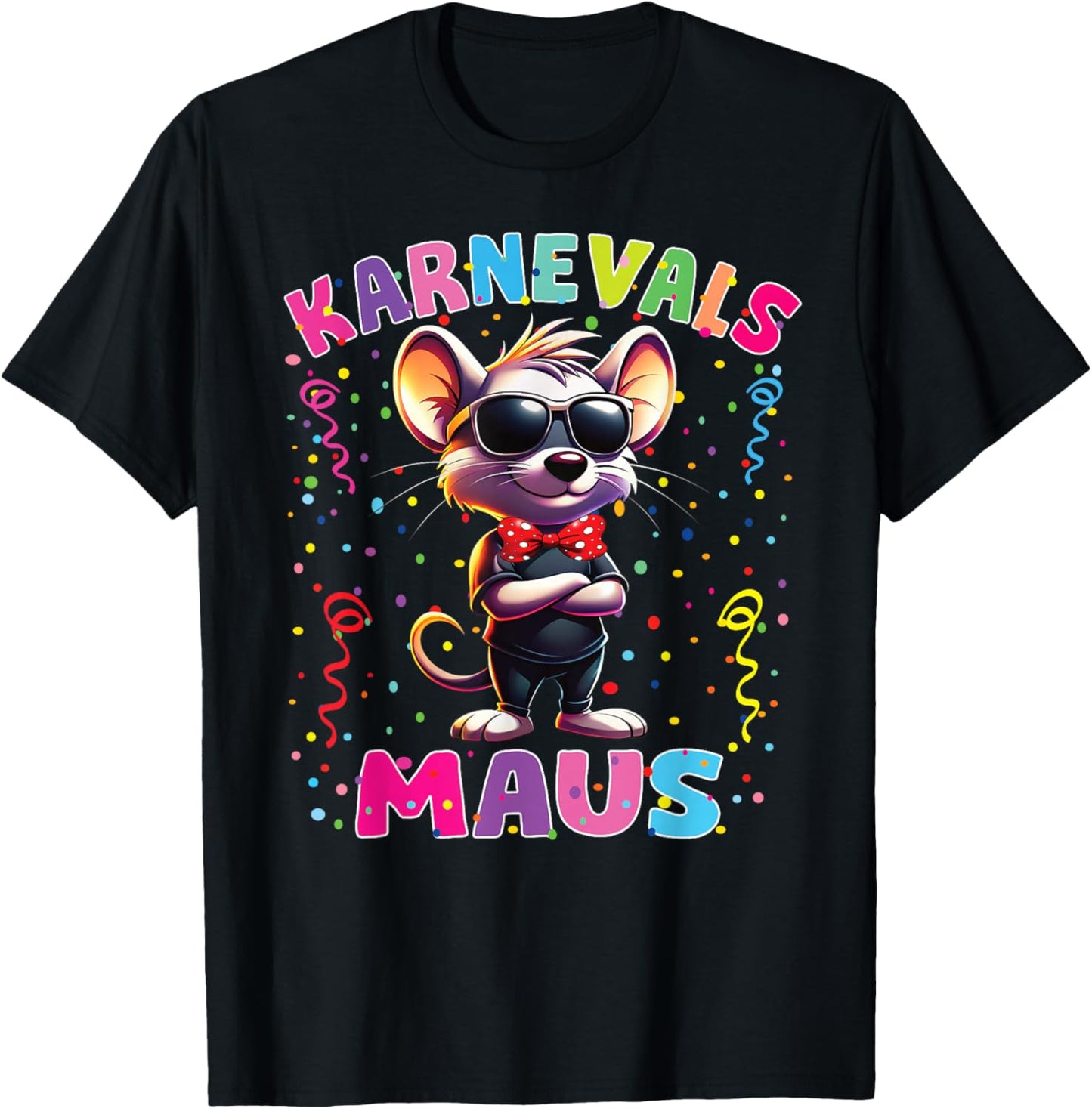 Carnival Mouse Girls' Carnival Costume Confetti T-Shirt - T-Shirt | Black