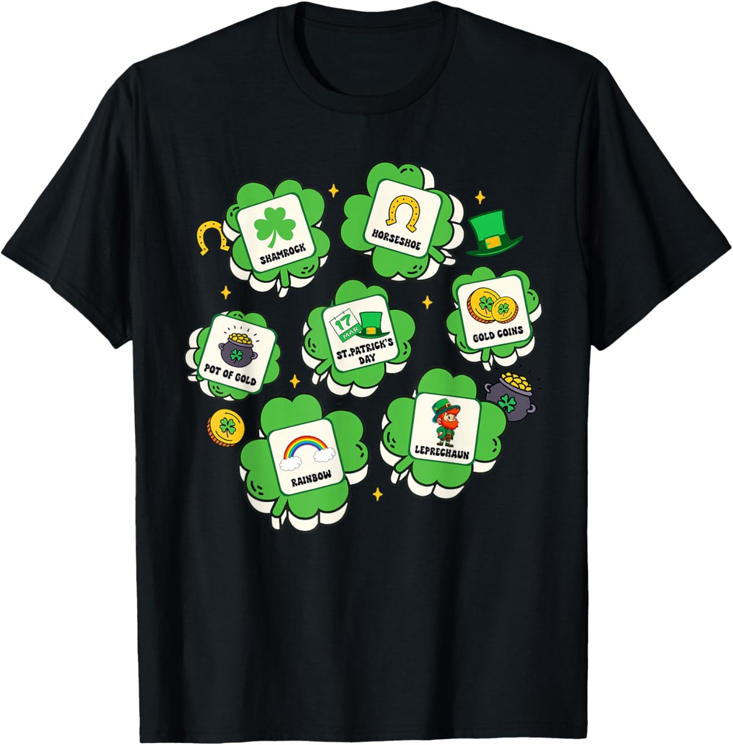 St. Patrick's Day SPED Teacher AAC Special Education Irish T-Shirt - T-Shirt | Black