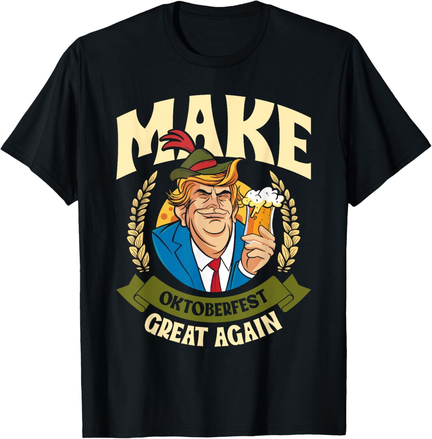 Munich Oktoberfest MAKE OCTOBER FEST GREAT AGAIN USA T-Shirt - T-Shirt | Black