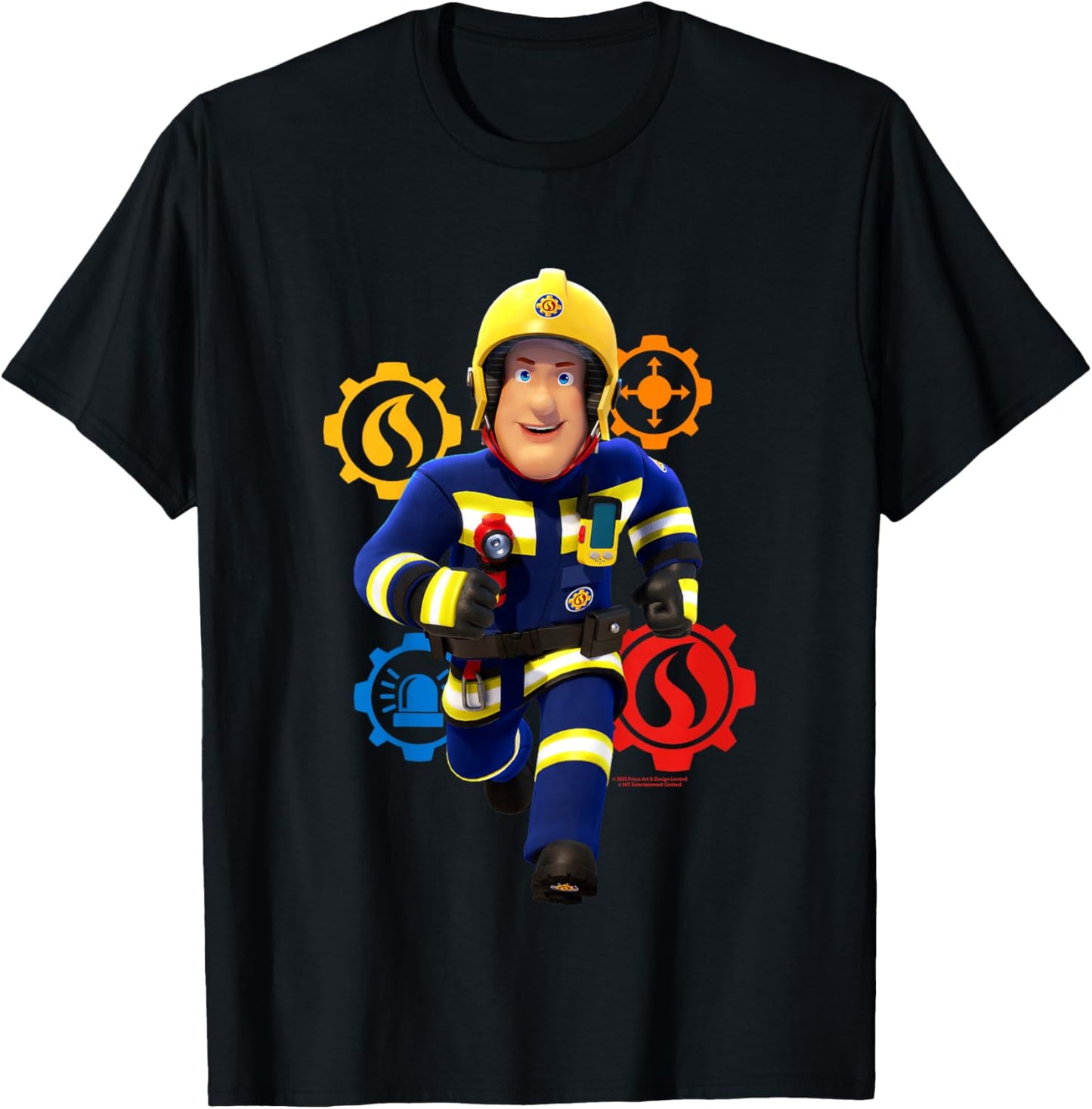 Enfant Sam Le Pompier - en Cours d'utilisation T-Shirt - T-Shirt | Black
