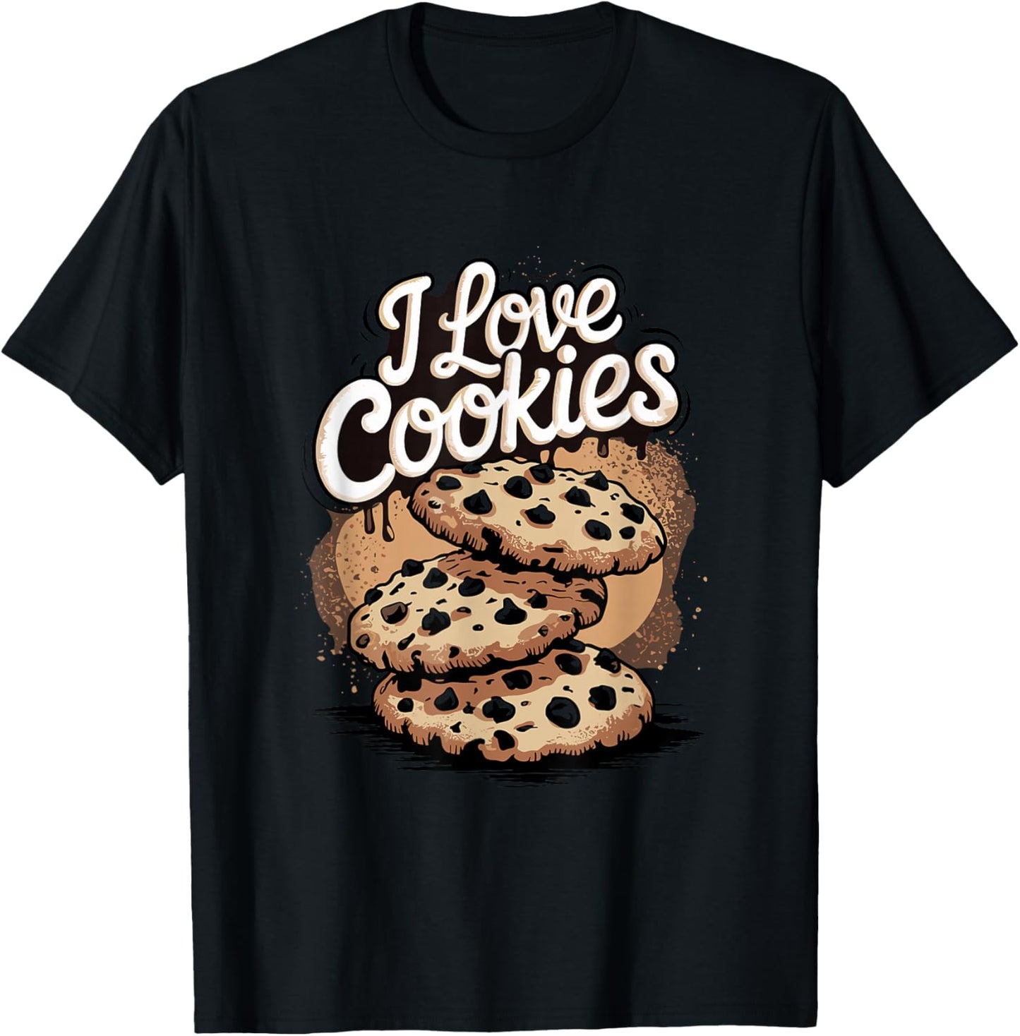 Cookie Baker Love I Love Cookies T-Shirt - T-Shirt | Black