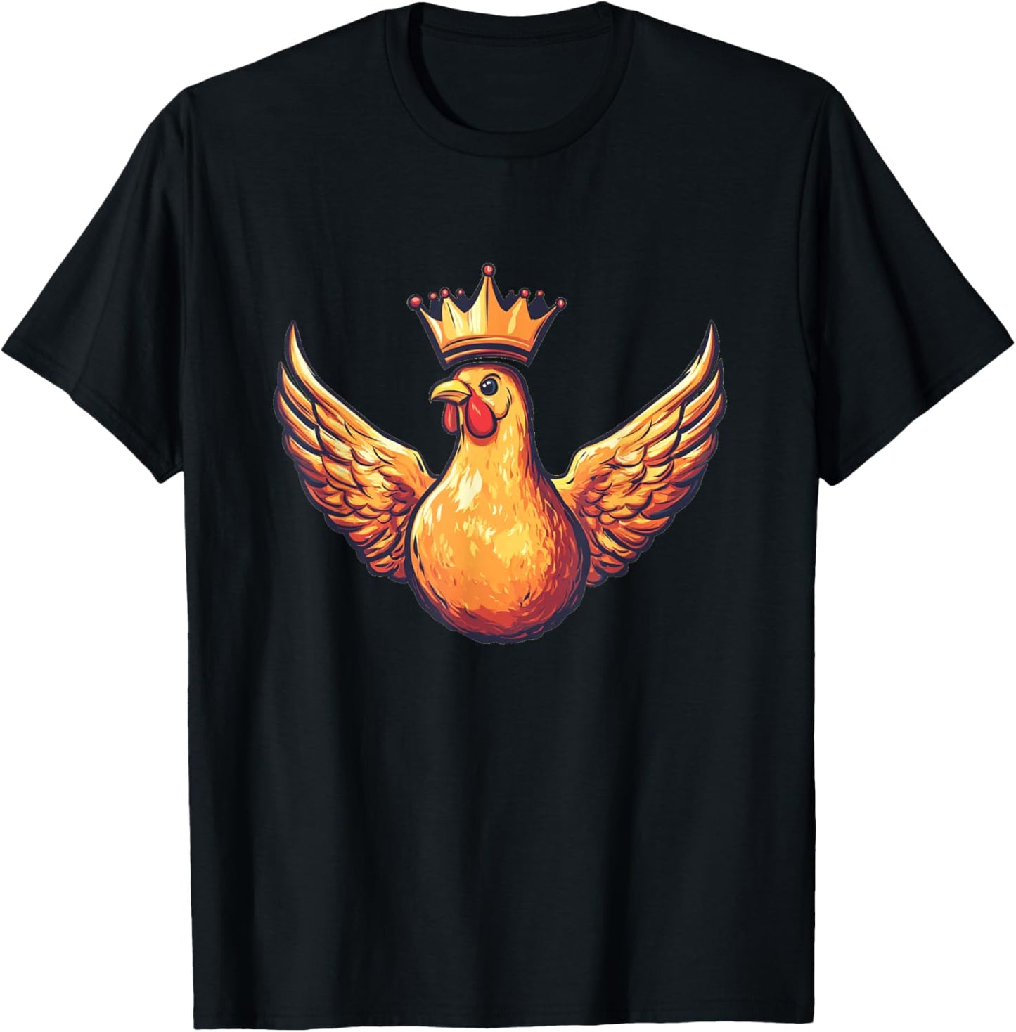 Funny Wings Costume for Chicken and King Lovers T-Shirt - T-Shirt | Black