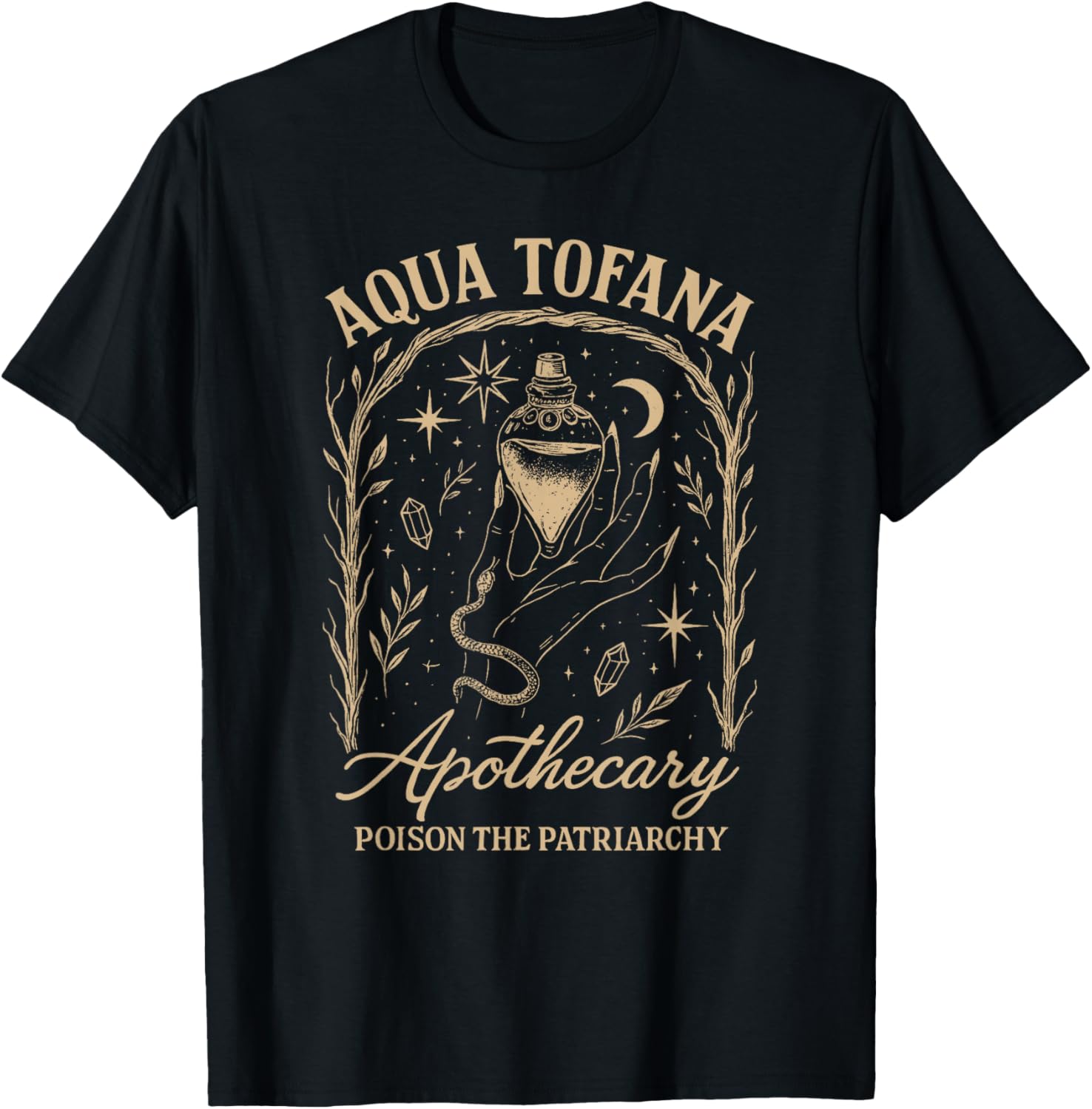 Feminist Empowered Woman Girl Power Equality Aqua Tofana T-Shirt - T-Shirt | Black