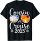 Cousin Cruise 2025 Girls Sister Cruise 2025 Vacation Lovers T-Shirt - T-Shirt | Black