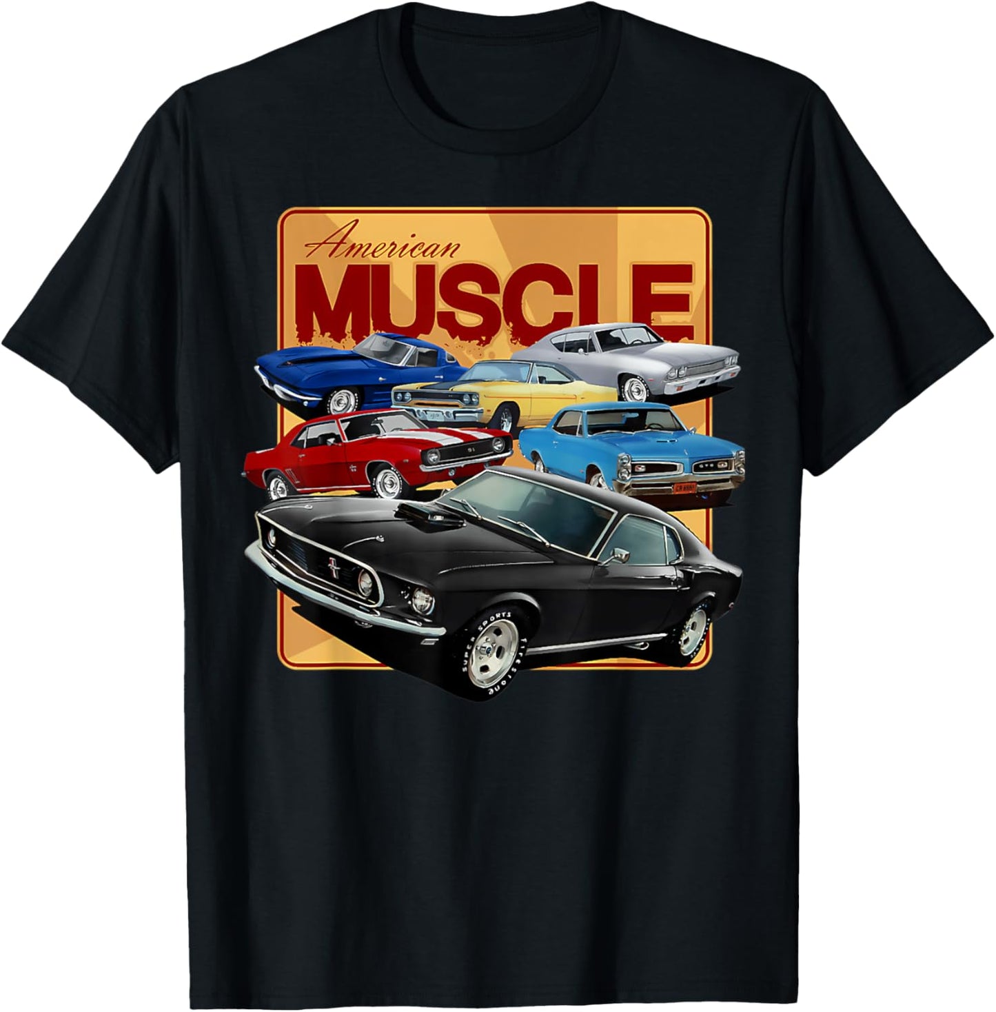 1968 1967 1965 2005 64 70 66 06 69 71 04 GTO Classic Car T-Shirt - T-Shirt | Black