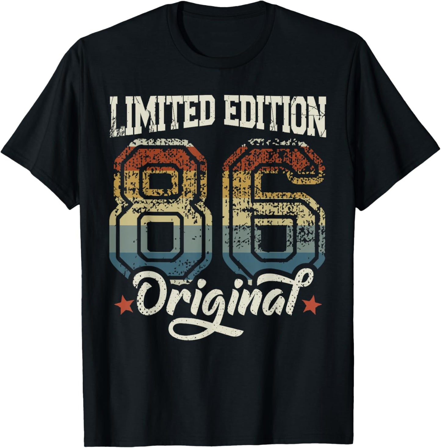 40th Birthday Man Woman 40 Years 1986 Decorative Gift Funny T-Shirt - T-Shirt | Black