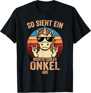 So sieht EIN Richtig Cooler Onkel Aus T-Shirt - T-Shirt | Black