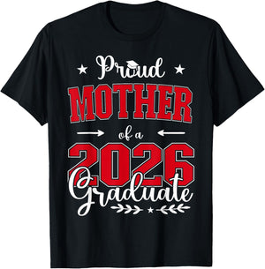 Proud Mother of a Class of 2026 Graduate for Graduation T-Shirt - T-Shirt | Black
