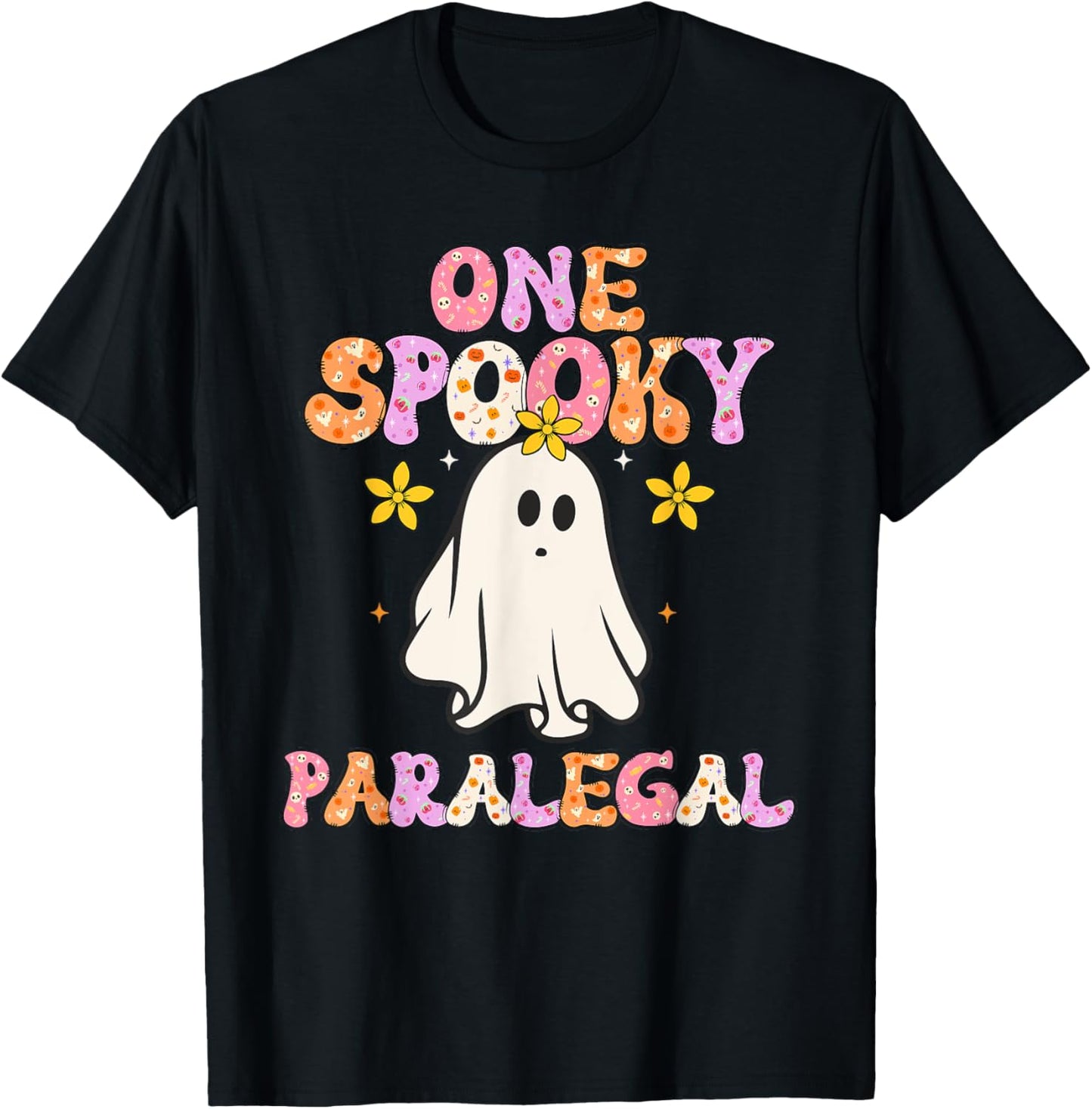 Paralegal Halloween Spooky Paralegal T-Shirt - T-Shirt | Black