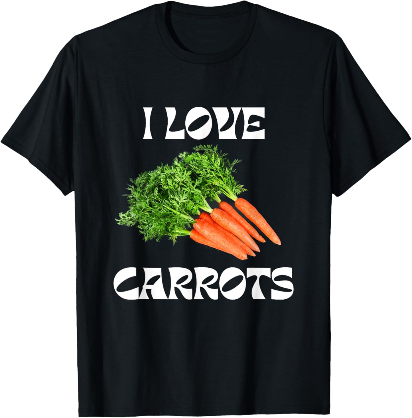 I Love Carrots T-Shirt - T-Shirt | Black