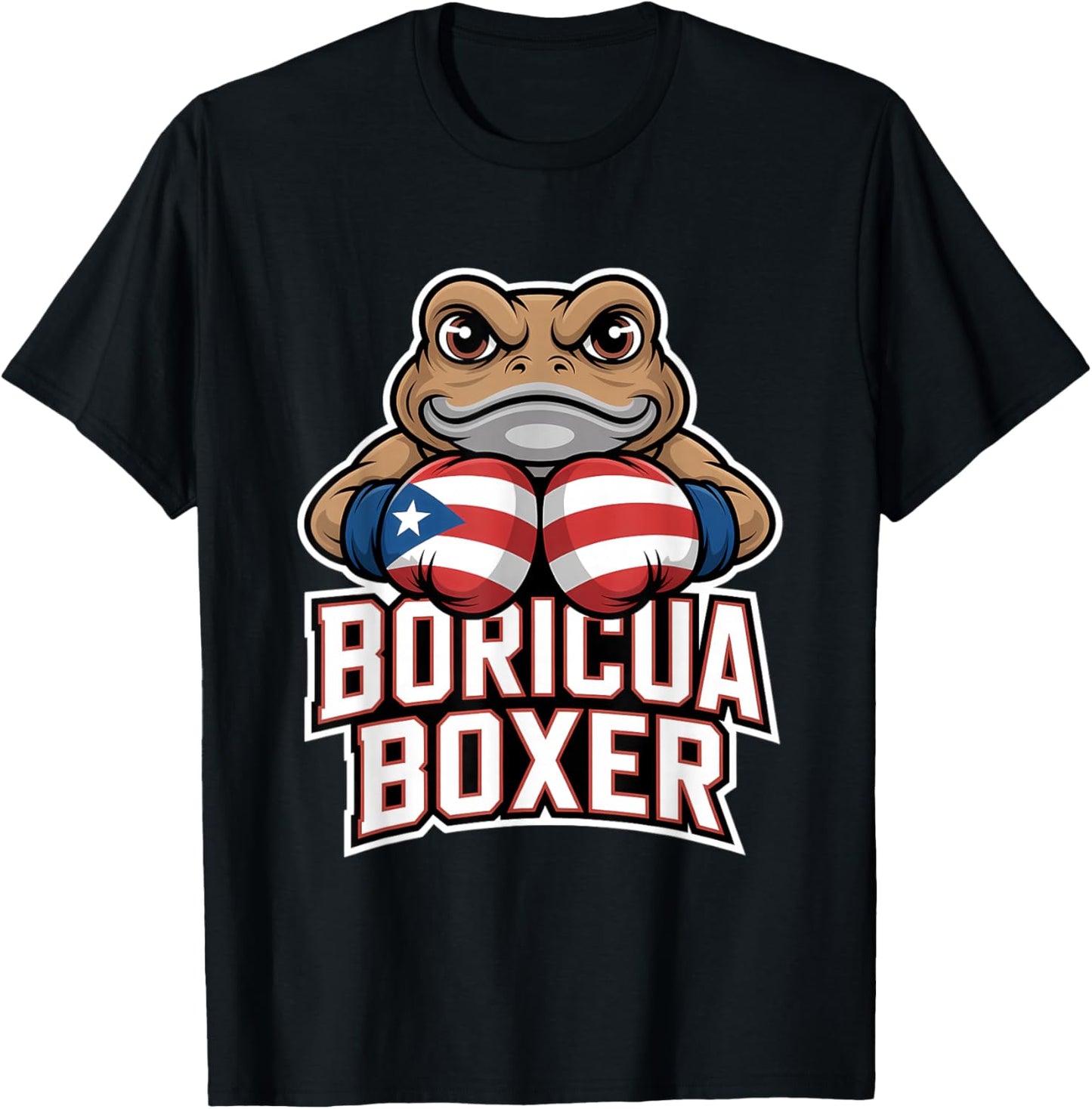 Boxing Puerto Rico Boricua Boxer Puerto Rican T-Shirt - T-Shirt | Black