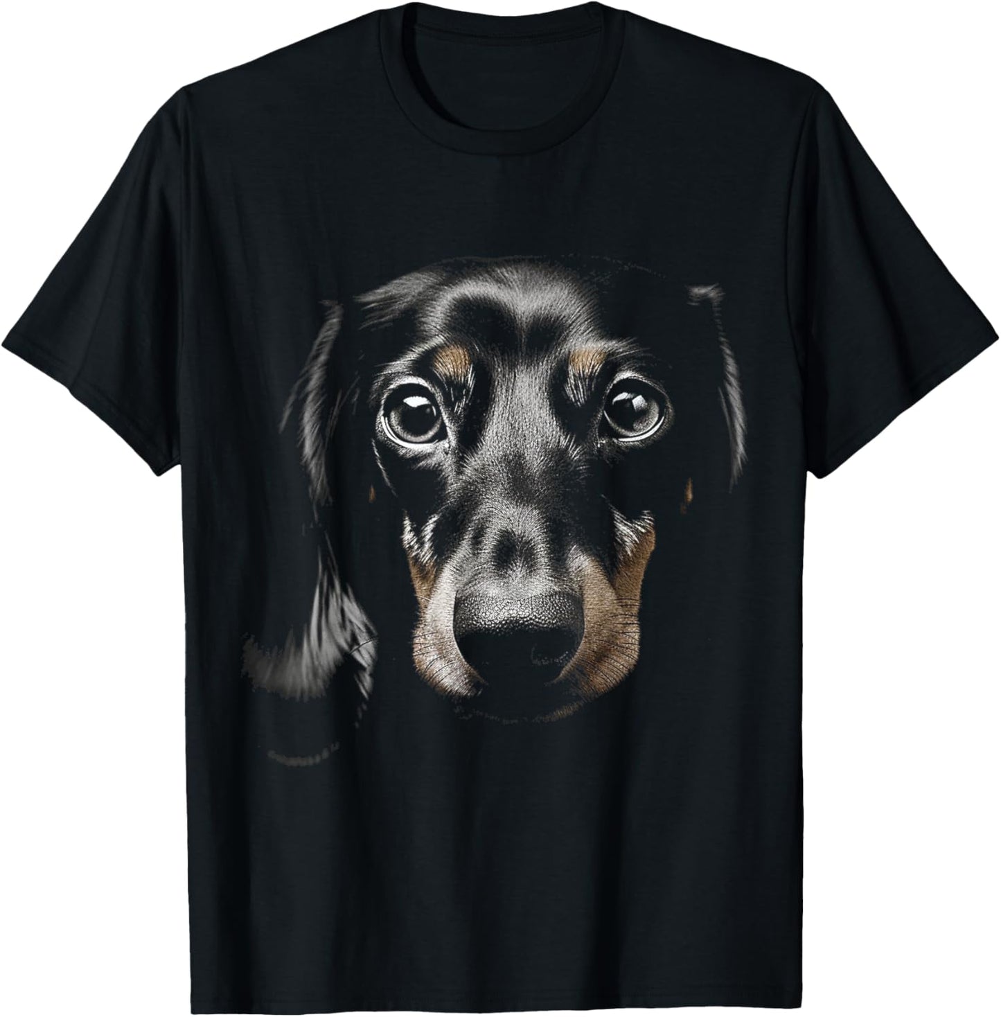 Dachshund Motif Pet Illustration Dog Dachshund Men Women Kids T-Shirt - T-Shirt | Black