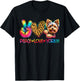 Peace Love Yorkie Tie Dye Dog Lover T-Shirt - T-Shirt | Black