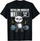 Muscle Installation Weightlifting Panda Muscle Installation T-Shirt - T-Shirt | Black