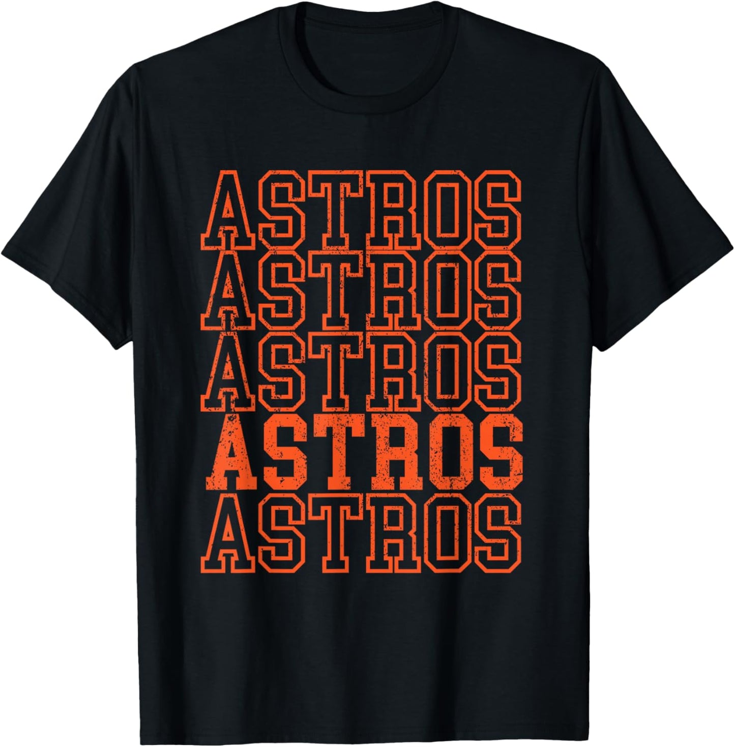 Vintage Astros Retro Style 70s-80s First Name T-Shirt - T-Shirt | Black