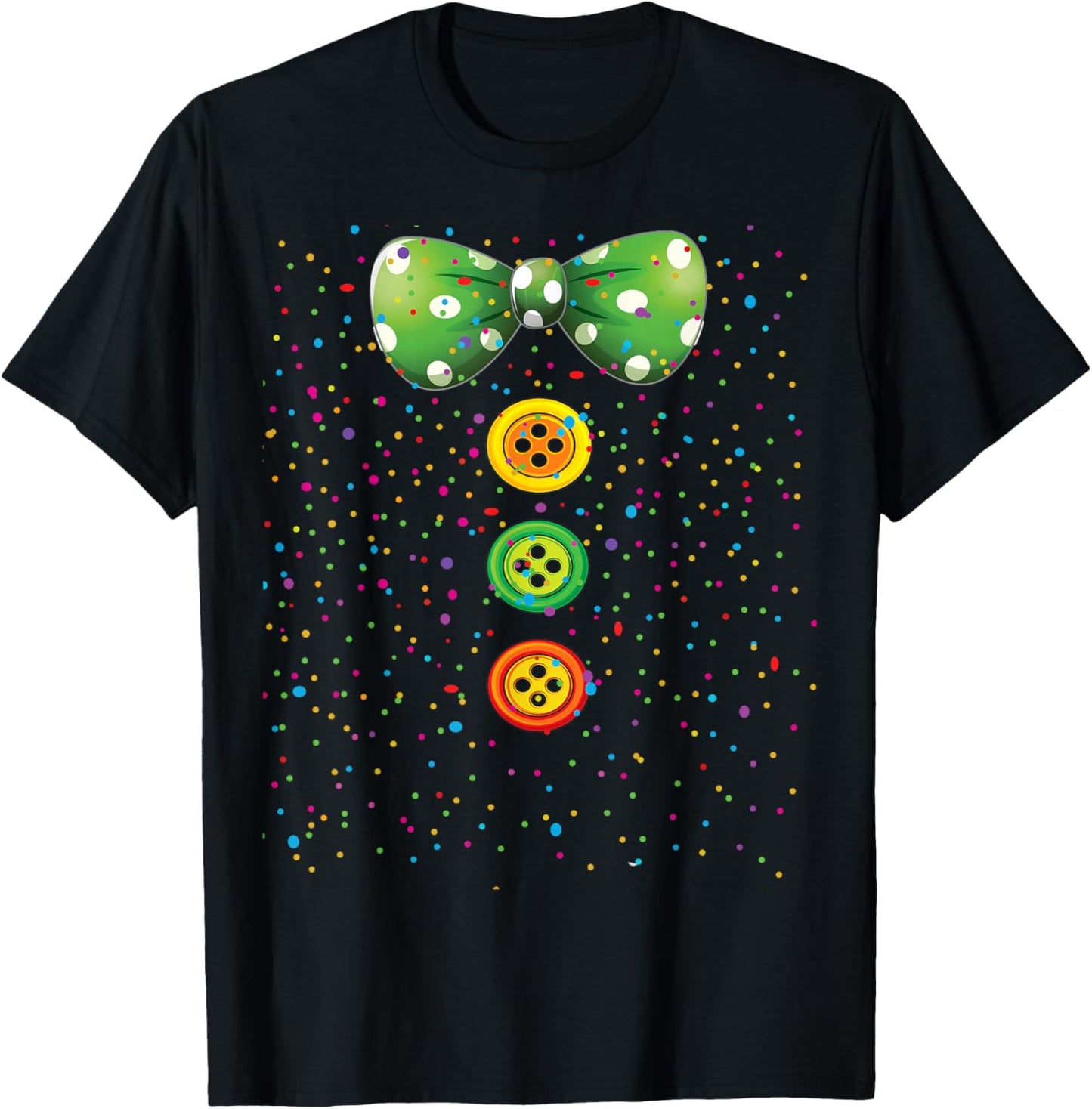 Clown Carnival Costume Clown Costume Clown Fancy Dress Confetti T-Shirt - T-Shirt | Black