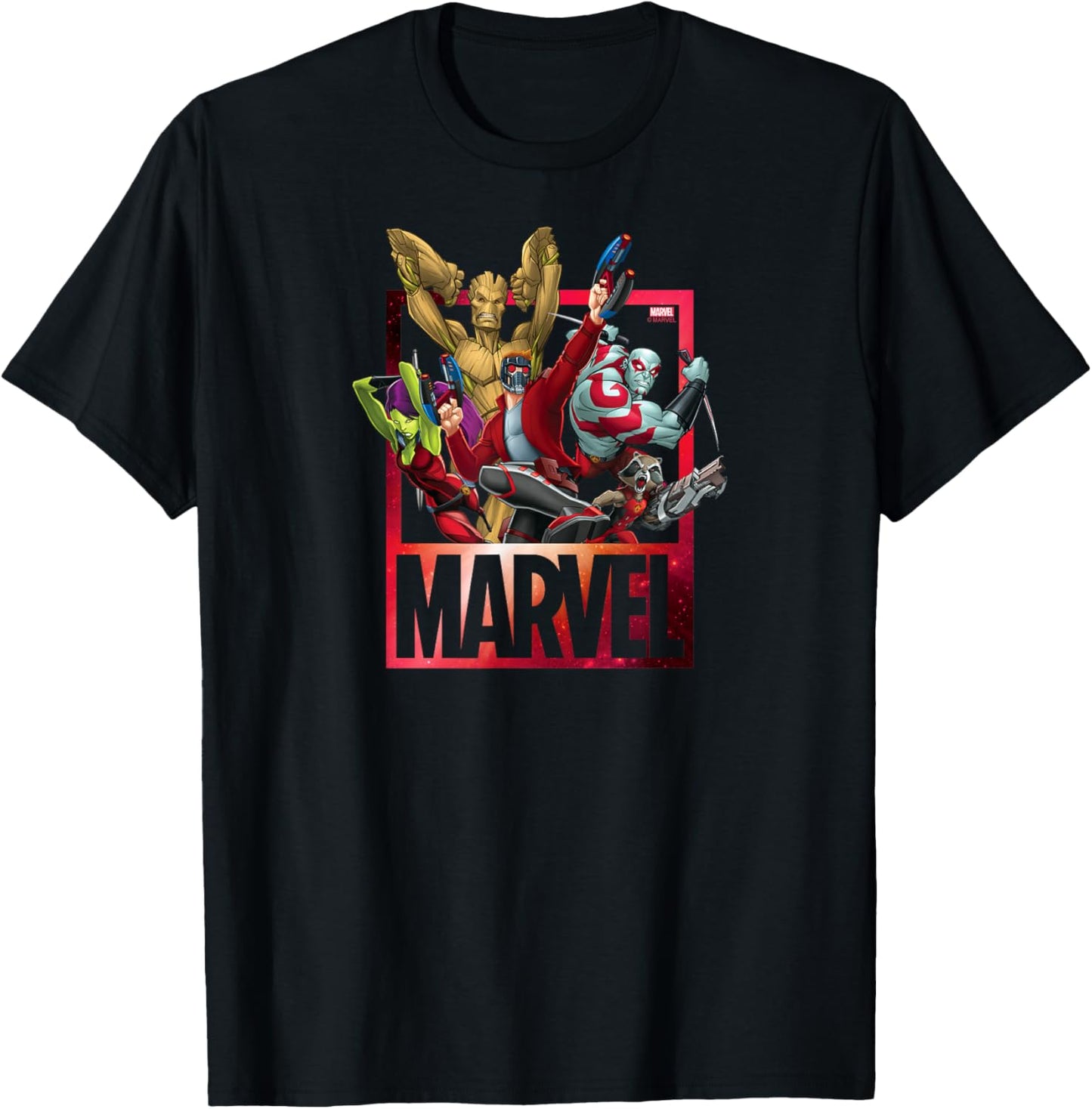 Guardians Of The Galaxy - Marvel Logo T-Shirt - T-Shirt | Black