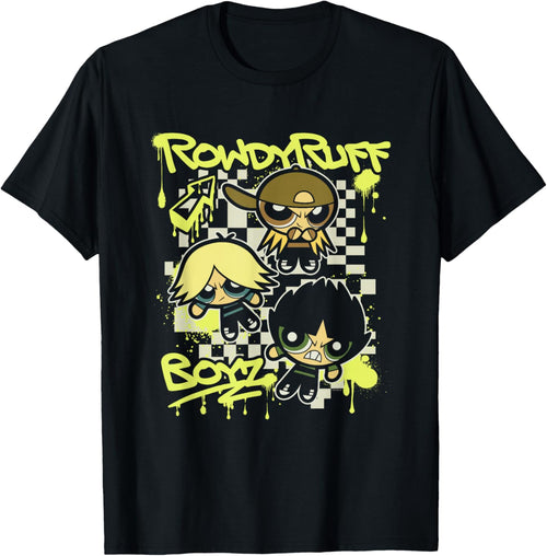 The Powerpuff Girls Rowdyruff Boyz Retro Punk Poster