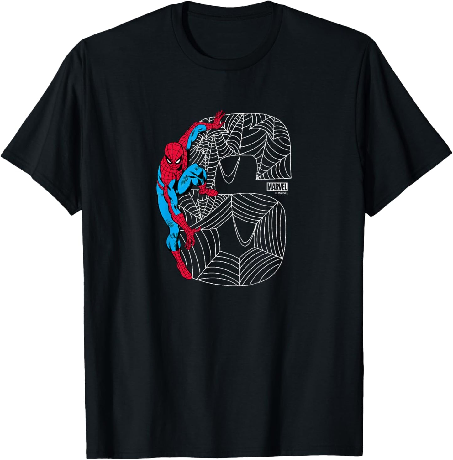 Kids Spider-Man - 6th Birthday T-Shirt - T-Shirt | Black