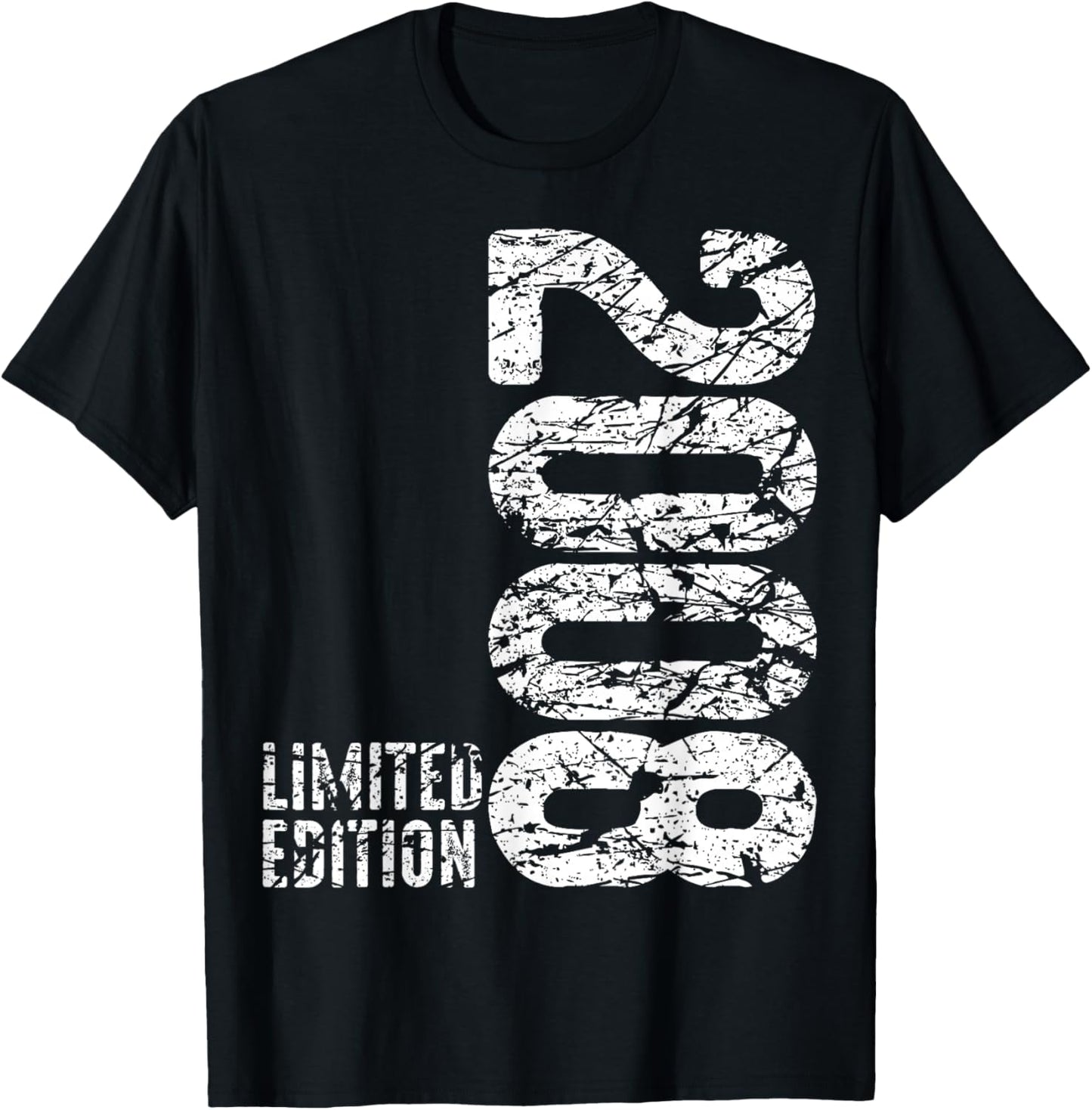 18ème Anniversaire garçon Fille 18 Ans 2008 Cadeau drôle T-Shirt - T-Shirt | Black