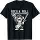 Rock & Roll Monkey Guitar Funny T-Shirt - T-Shirt | Black