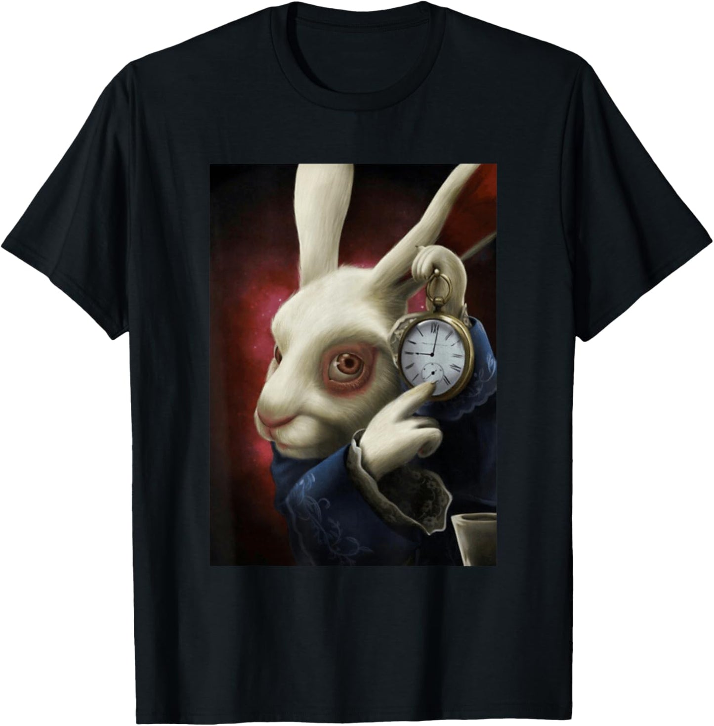 Pocketwatch Rabbit T-Shirt - T-Shirt | Black