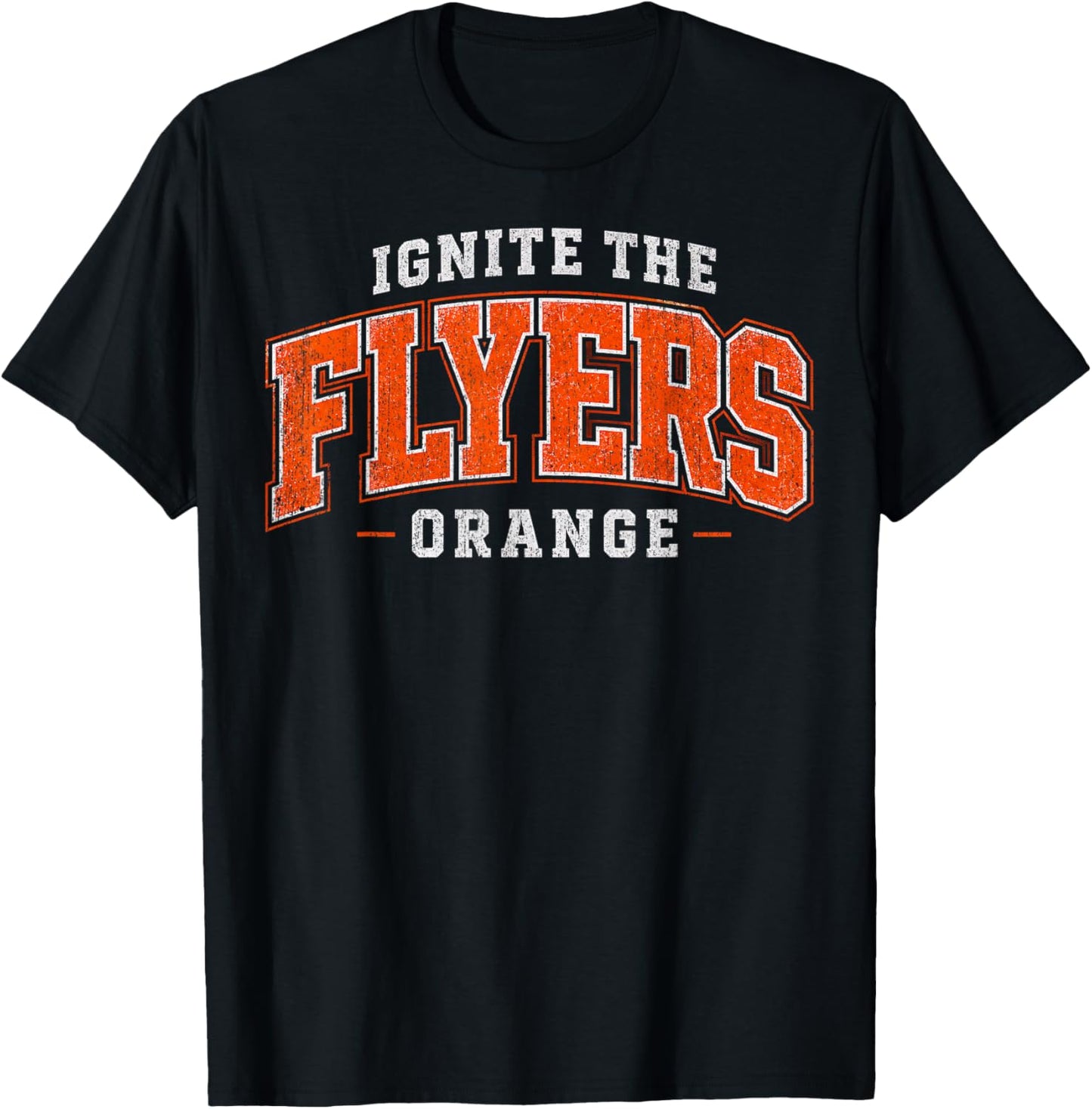 Vintage Flyers Ignite The Orange Retro Apparel T-Shirt - T-Shirt | Black