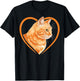 Orange Tabby Cat Orange Cat T-Shirt - T-Shirt | Black
