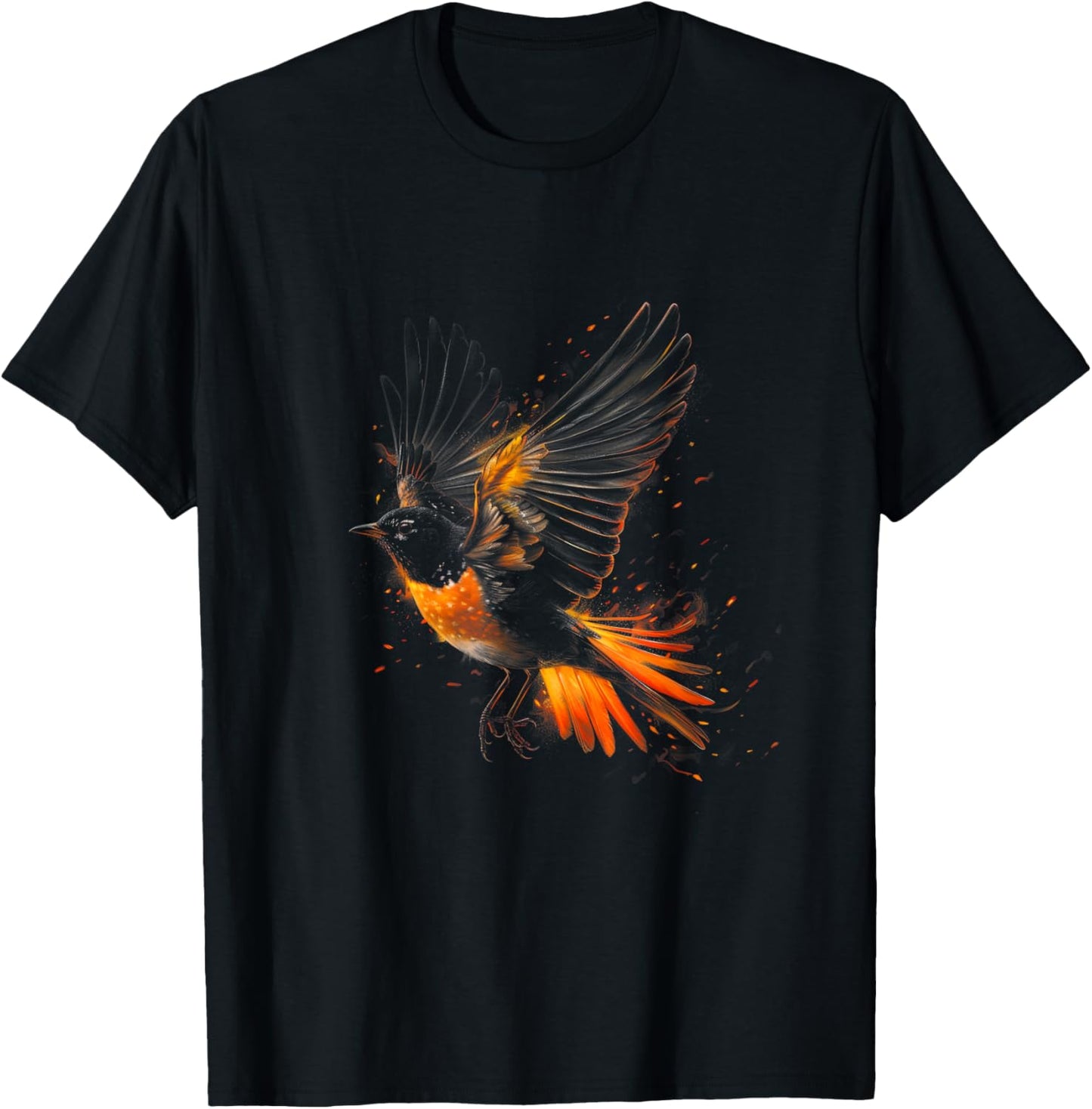 American Robin Bird Graphic for Bird Lovers Birder T-Shirt - T-Shirt | Black