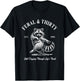 Feral & Thirty, Funny 30th Birthday Raccoon T-Shirt - T-Shirt | Black