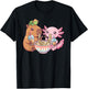 Cute Capybara Axolotl Ramen Turtle Bubble Tea Kids T-Shirt - T-Shirt | Black