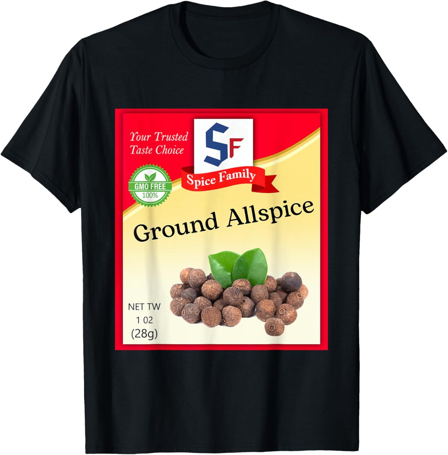 Ground Allspice Condiment Costume Holiday Spice Costumes T-Shirt - T-Shirt | Black