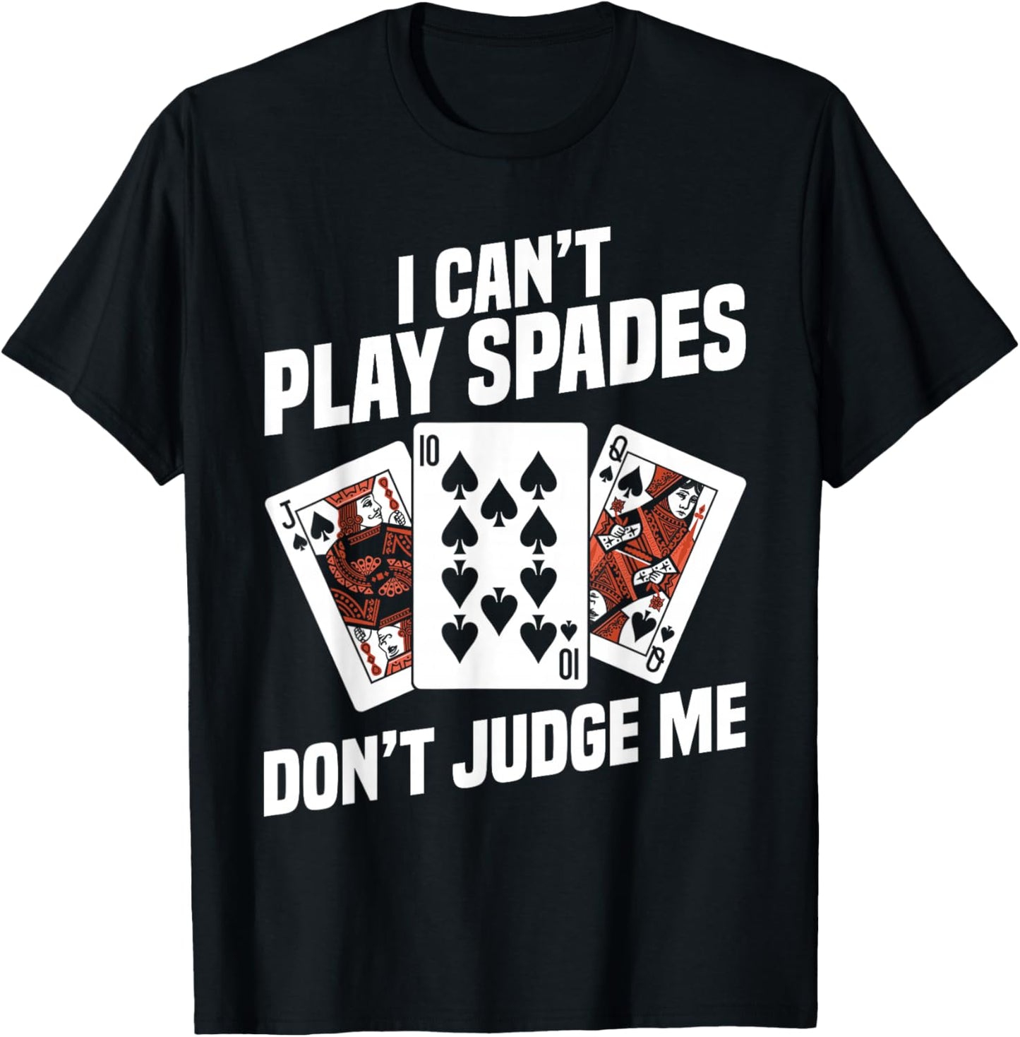 Spades Card Game | Playing Cards T-Shirt - T-Shirt | Black
