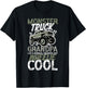 Monster Truck Grandpa Wheelie Cool Monster Truck Grandfather T-Shirt - T-Shirt | Black
