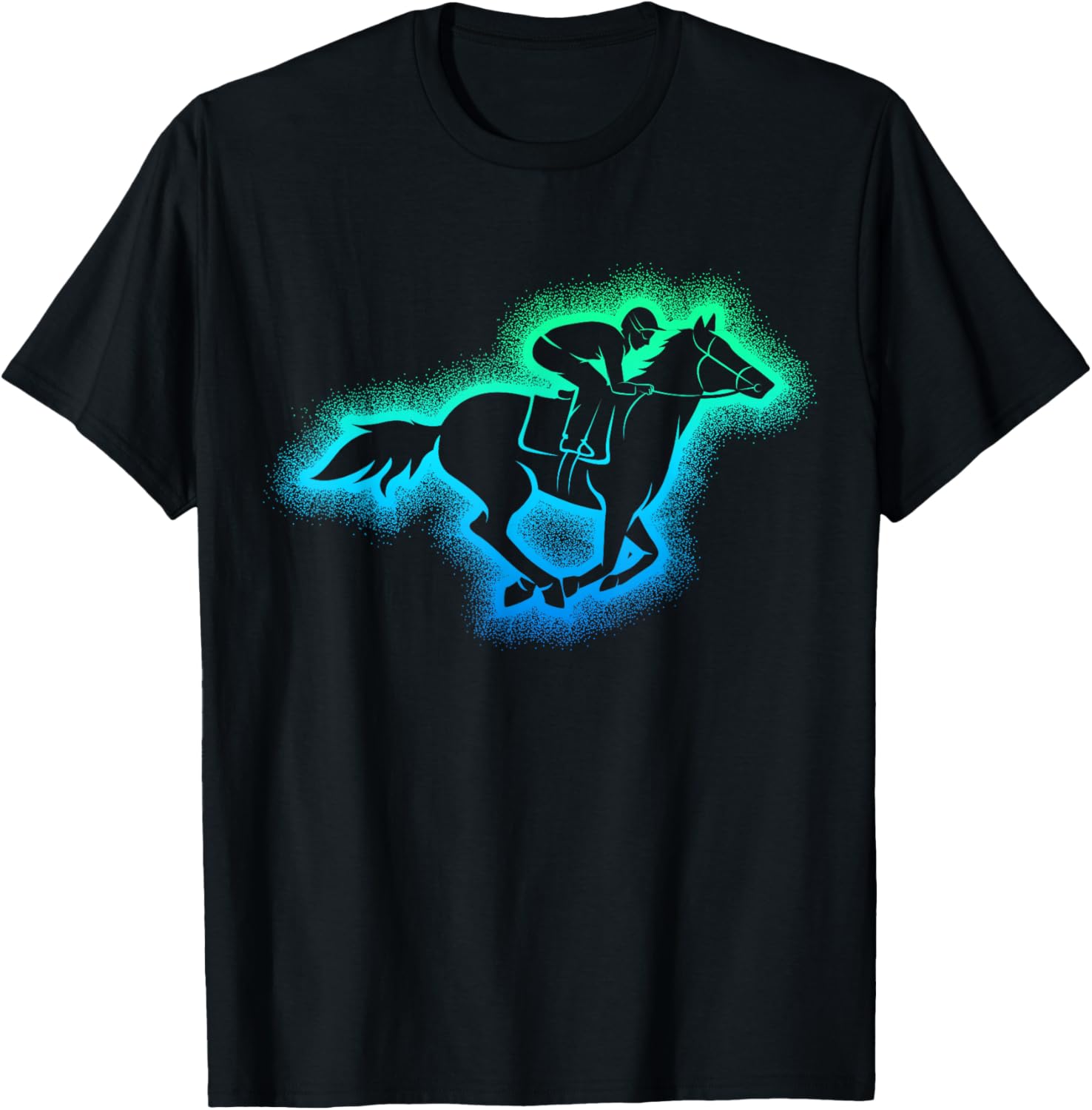 Horse Racing Derby Jockey T-Shirt - T-Shirt | Black