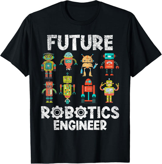 Future Engineer Robotics Robot Costume For Adults & Kids Boy T-Shirt - T-Shirt | Black
