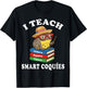 I Teach Smart Coquies Funny Puerto Rico Teacher Coqui Frog T-Shirt - T-Shirt | Black