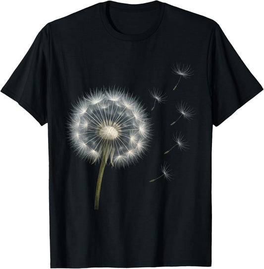 d'été Motif Pissenlit pour Femme T-Shirt - T-Shirt | Black