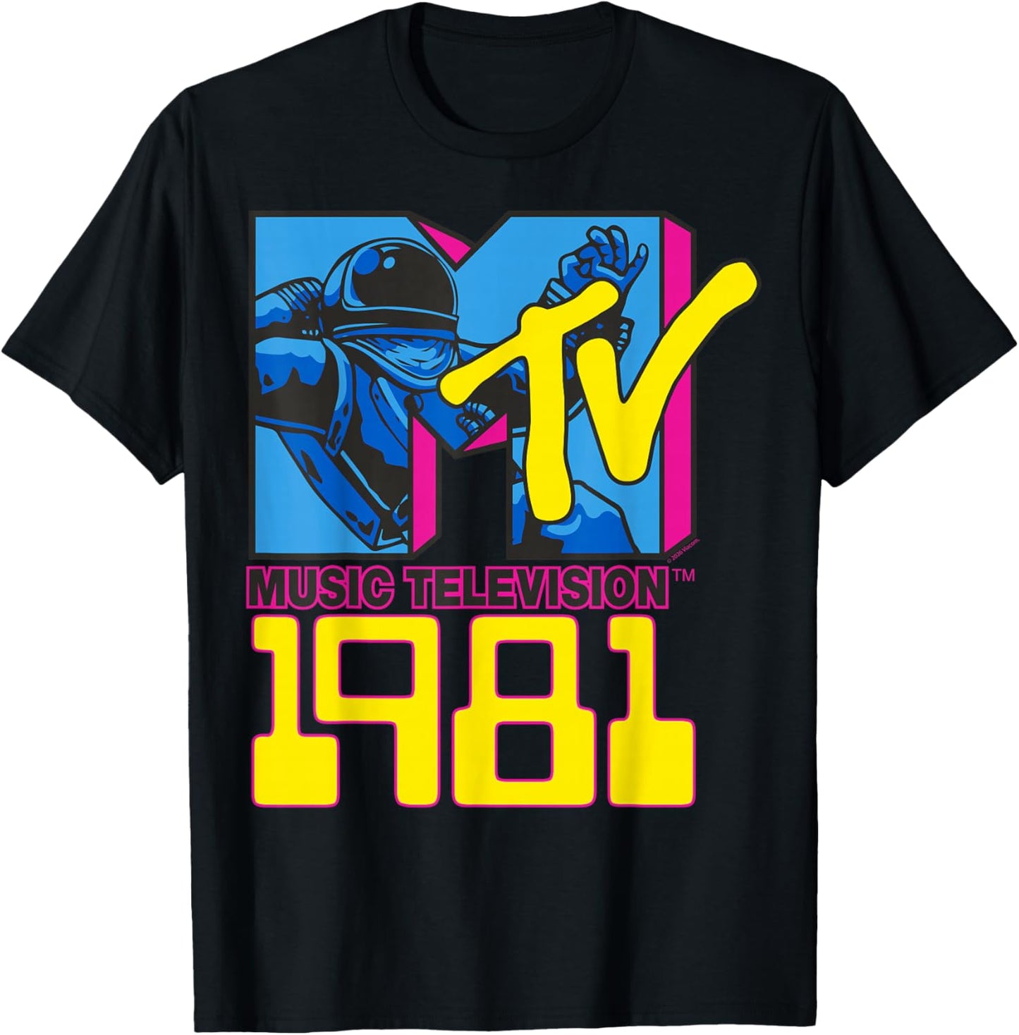 MTV Astronaute 1981 T-Shirt - T-Shirt | Black