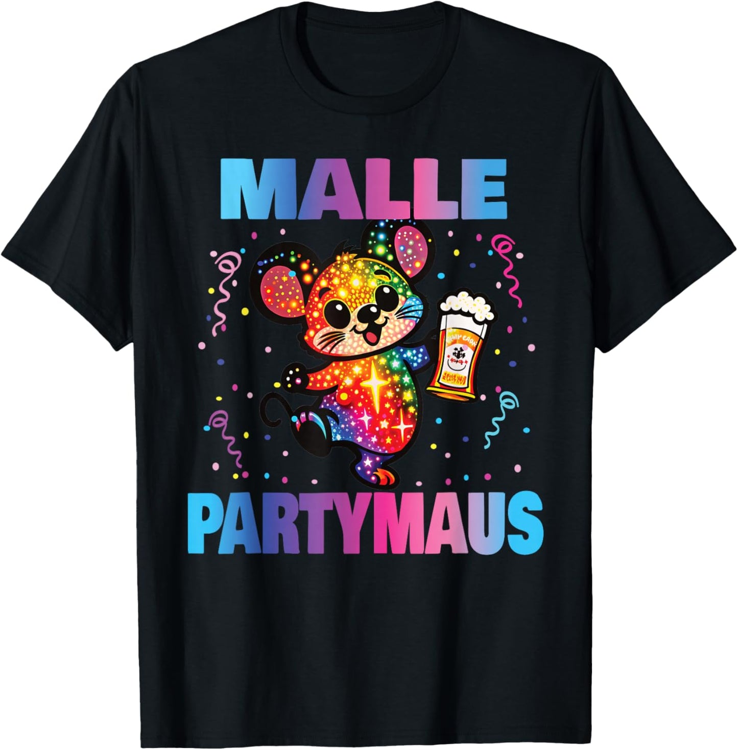 Malle Party Gruppenshirt Mallorca Outfit Damen Herren Party T-Shirt - T-Shirt | Black