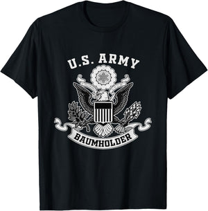 Baumholder Germany Military Base Eagle Emblem Vintage Gifts T-Shirt - T-Shirt | Black