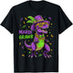 Mardi Grawr T-Rex Dino Costume Toddler Boys Kids Mardi Gras T-Shirt - T-Shirt | Black