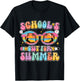 Happy Last Day of School Teacher Schools Out for Summer T-Shirt - T-Shirt | Black