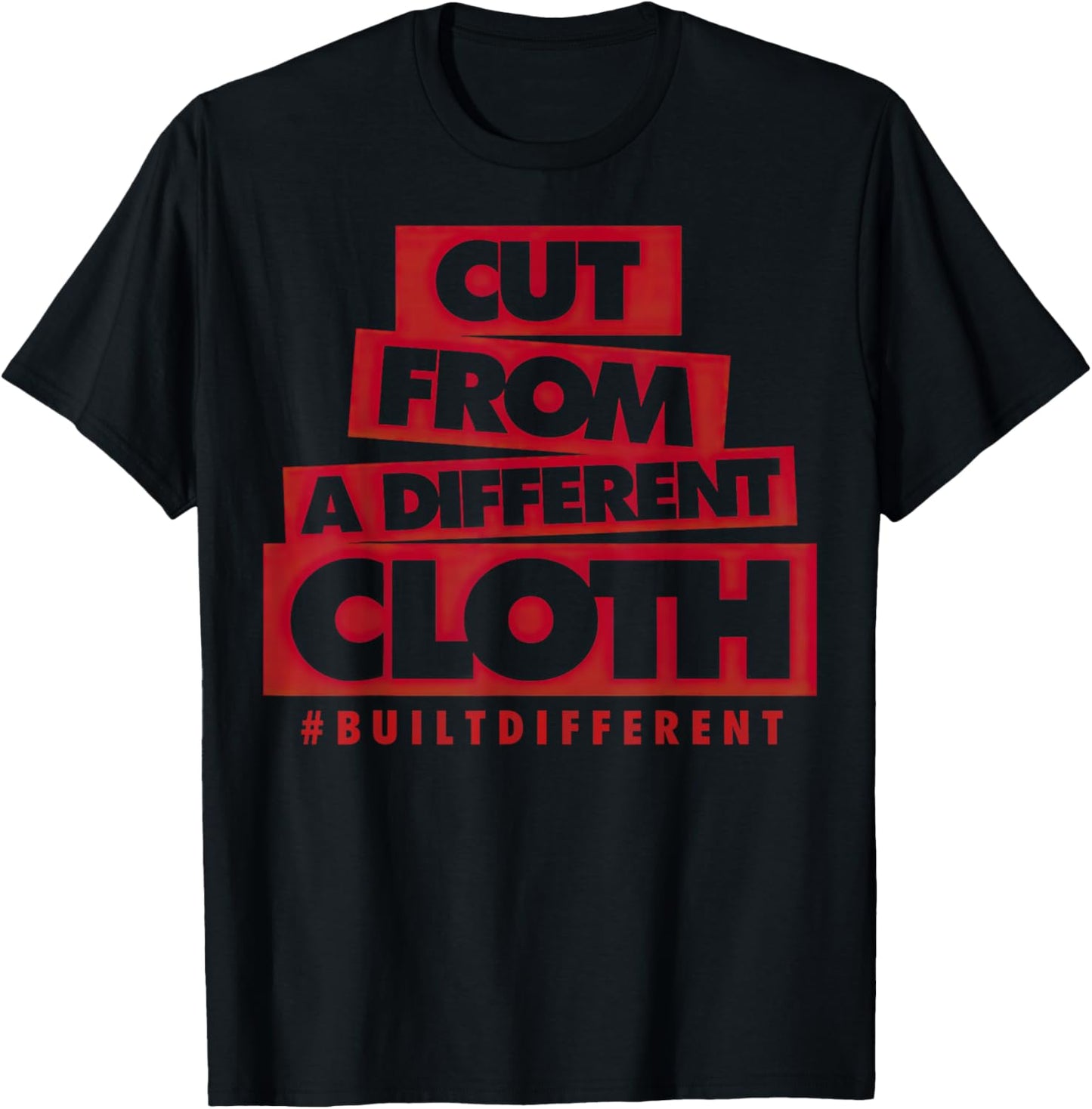Bloodline Varsity Red Black Graphic Match T-Shirt - T-Shirt | Black