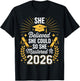 She Believed She Could So She Mastered It 2026 Graduate T-Shirt - T-Shirt | Black
