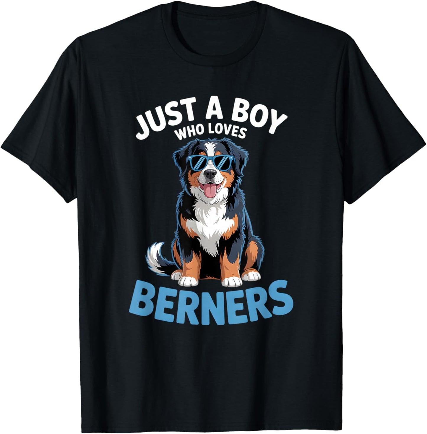 Boys Bernese Mountain Dog T-Shirt - T-Shirt | Black