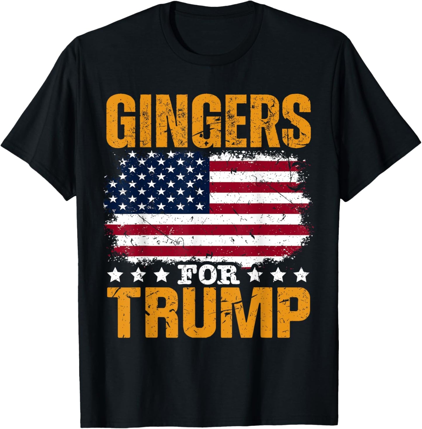 Gingers for Trump Patriotic T-Shirt - T-Shirt | Black