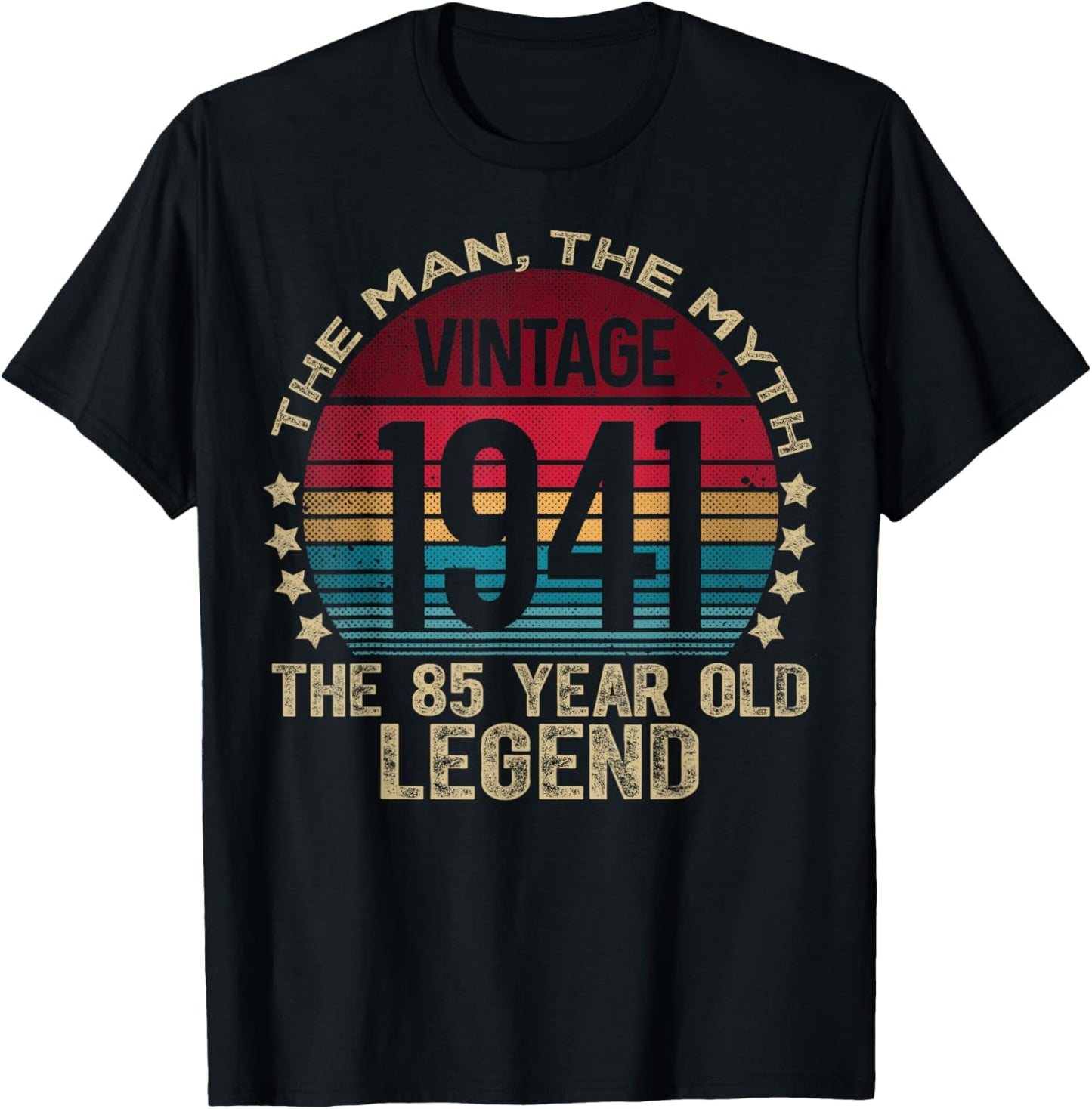 85 Year Old Gifts Vintage 1941 Limited Edition 85th Birthday T-Shirt - T-Shirt | Black