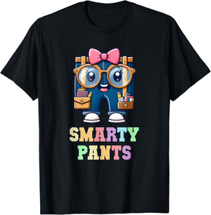 Sarcastic Little MISS SMARTY PANTS Graduation Alumni Game On T-Shirt - T-Shirt | Black