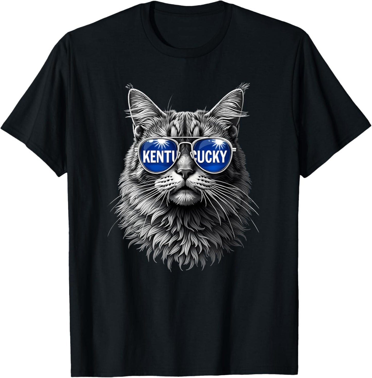 Funny Cat Lovers Kentucky Men Women Co. Cat Lovers Graphic Last Name Kentucky Retro Vintage T-Shirt - T-Shirt | Black